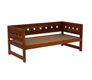 Korvenis Sheesham Wood Divan with Mattress (Honey Finish)
