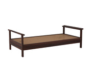 Jorenthis Sheesham Wood Divan with Mattress (Honey Finish)