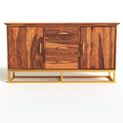 Ralvinor Sheesham Wood Cabinet and Sideboard (Honey Finish)