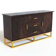 Ralvinor Sheesham Wood Cabinet and Sideboard (Walnut Finish)