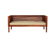Harvyn Sheesham Wood Divan with Mattress (Honey Finish)