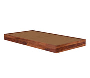 Harventis Sheesham Wood Single Bed Without Storage (Honey Finish)