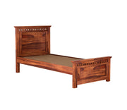 Luveris Sheesham Wood Single Bed Without Storage (Honey Finish)