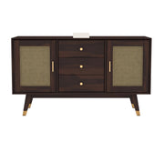 Brentar Sheesham Wood Cabinet and Sideboard (Walnut Finish)