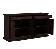 Stendrix Sheesham Wood Cabinet and Sideboard (Walnut Finish)