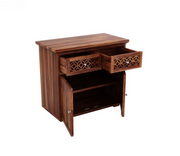 Peldrin Sheesham Wood Cabinet and Sideboard (Honey Finish)