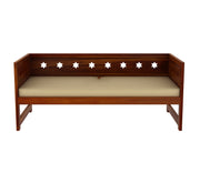 Korvenis Sheesham Wood Divan with Mattress (Honey Finish)