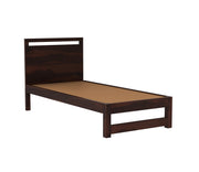 Ivaryn Sheesham Wood Single Bed Without Storage (Walnut Finish)