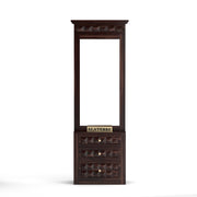 Alvethis Sheesham Wood Dressing Table with Mirror and Drawers (Walnut Finish)
