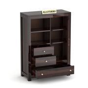 Gravion Book Shelf (Walnut Finish)