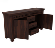 Norvith Sheesham Wood Cabinet and Sideboard (Walnut Finish)