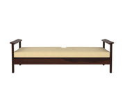 Jorenthis Sheesham Wood Divan with Mattress (Honey Finish)