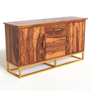 Ralvinor Sheesham Wood Cabinet and Sideboard (Honey Finish)
