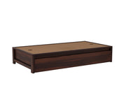Elthorn Sheesham Wood Storage Divan with Mattress (Walnut Finish)