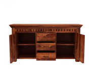 Norvith Sheesham Wood Cabinet and Sideboard (Honey Finish)