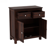 Molvar Sheesham Wood Cabinet and Sideboard (Walnut Finish)