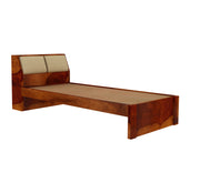 Phaedron Sheesham Wood Single Bed Without Storage (Honey Finish)
