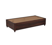 Drestorin Sheesham Wood Storage Divan with Mattress (Honey Finish)
