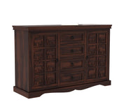 Drethor Sheesham Wood Cabinet and Sideboard (Walnut Finish)