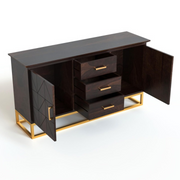 Ralvinor Sheesham Wood Cabinet and Sideboard (Walnut Finish)