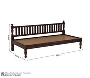 Fendril Sheesham Wood Divan with Mattress (Honey Finish)