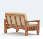 Ylthor 6 Seater Solid Wood Sofa (Honey Finish)