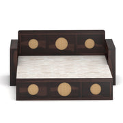 Hoventhos Sheesham Wood 3 Seater Sofa Bed With Storage (Walnut Finish)