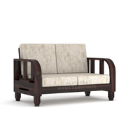 Xenthor 4 Seater Solid Wood Sofa (Walnut Finish)
