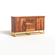 Ralvinor Sheesham Wood Cabinet and Sideboard (Honey Finish)