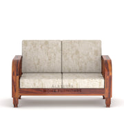 Xenthor 6 Seater Solid Wood Sofa (Honey Finish)