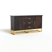 Ralvinor Sheesham Wood Cabinet and Sideboard (Walnut Finish)