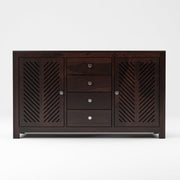 Arvion Sheesham Wood Cabinet and Sideboard (Walnut Finish)