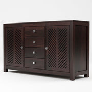 Arvion Sheesham Wood Cabinet and Sideboard (Walnut Finish)