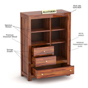 Gravion Book Shelf (Honey Finish)