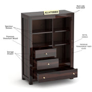 Gravion Book Shelf (Walnut Finish)