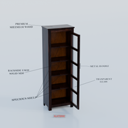 Lavion Book Shelf (Walnut Finish)