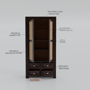 Jorinth Book Shelf (Walnut Finish)