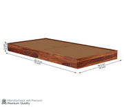 Harventis Sheesham Wood Single Bed Without Storage (Honey Finish)
