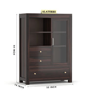 Gravion Book Shelf (Walnut Finish)