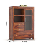 Gravion Book Shelf (Honey Finish)