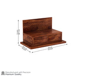 Wynthor Sheesham Wood Home Temple (Honey Finish)