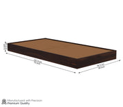 Harventis Sheesham Wood Single Bed Without Storage (Walnut Finish)
