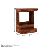 Vexorin Sheesham Wood Home Temple (Honey Finish)