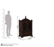 Stendoris Sheesham Wood Home Temple (Honey Finish)